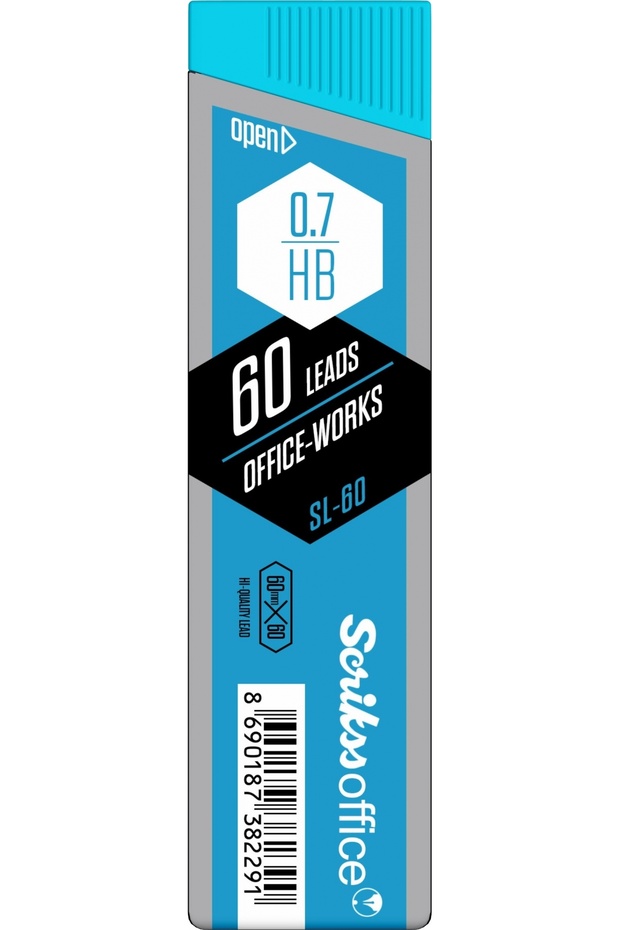 0.7 HB Graphite Leads - 60 pcs Case