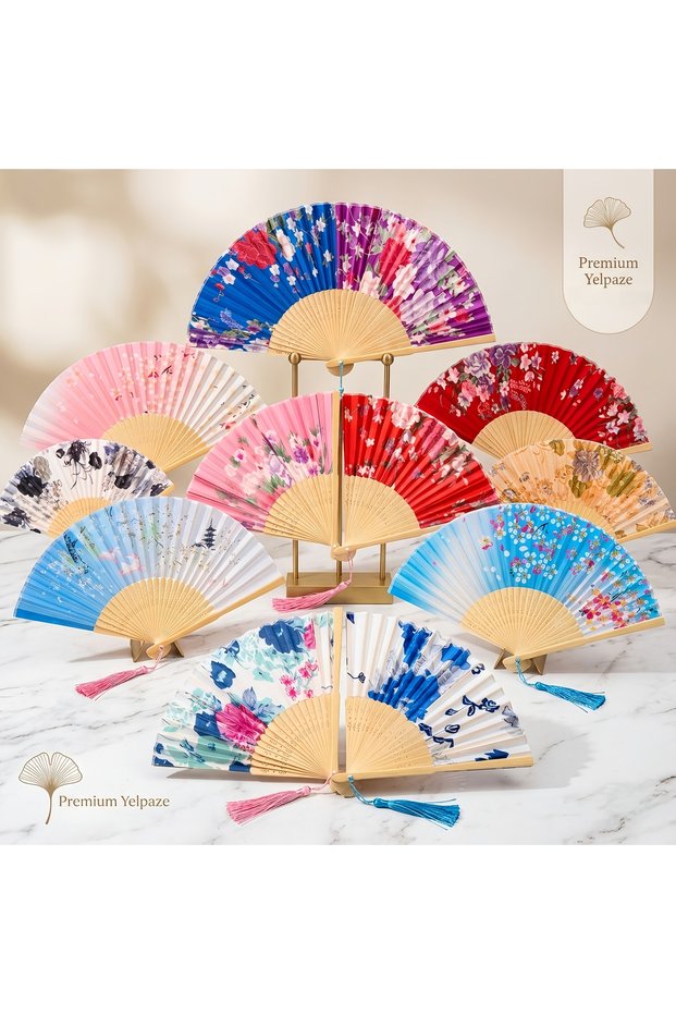 Natural Wooden Bamboo Fan Foldable Hand Fan Vintage Decorative Cooling Stylish Design Summer Hand Fan Gift Special Production