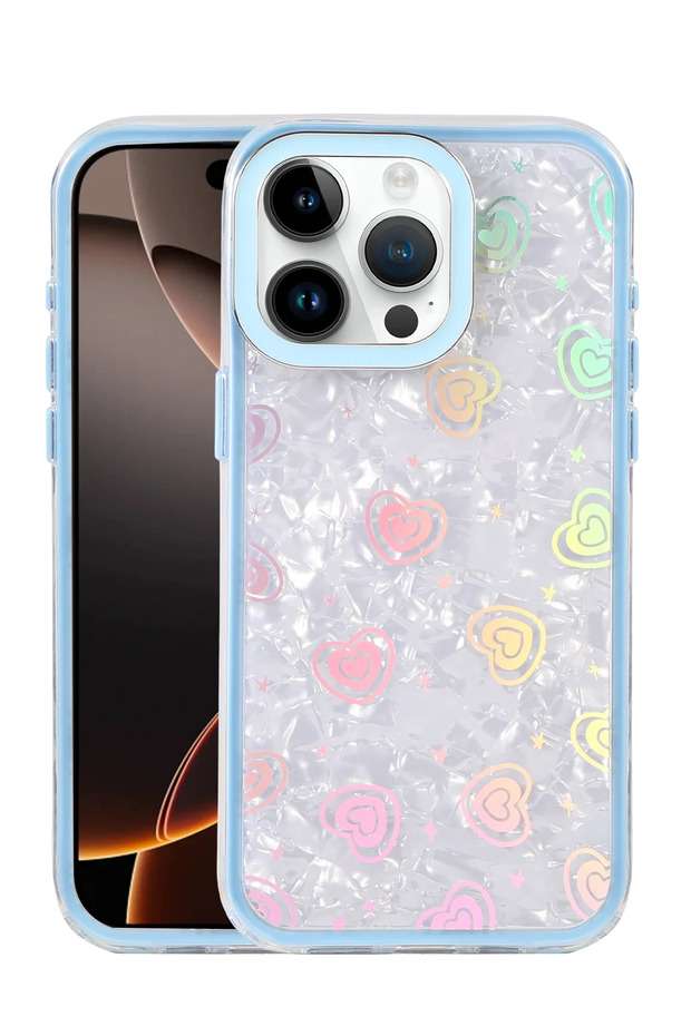 Ilkeshop New iPhone 14 Pro Max Lumi Patterned Cover (145316) - Mi
