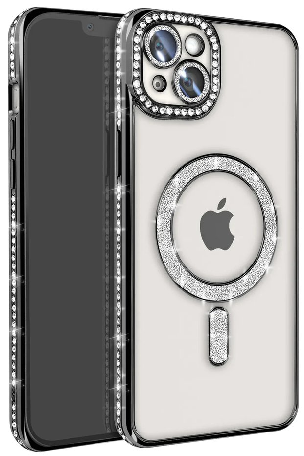 Shopilke iPhone 15 Case Joke Simli Magneticsafe Case (235214) - Black