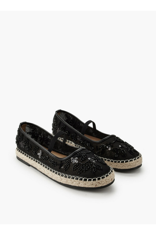 Women Sequin Embellished Ballerina Shoes