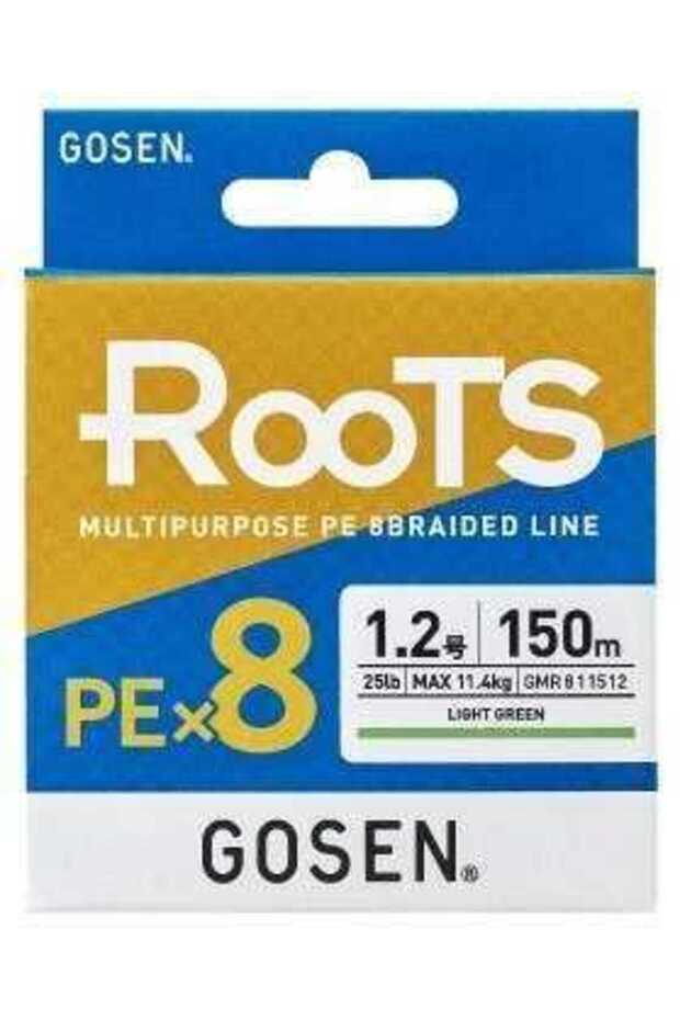 X8 Roots Pe 8 Braided Spin Fishing Line 150Mt Green Standard-1.5 Pe