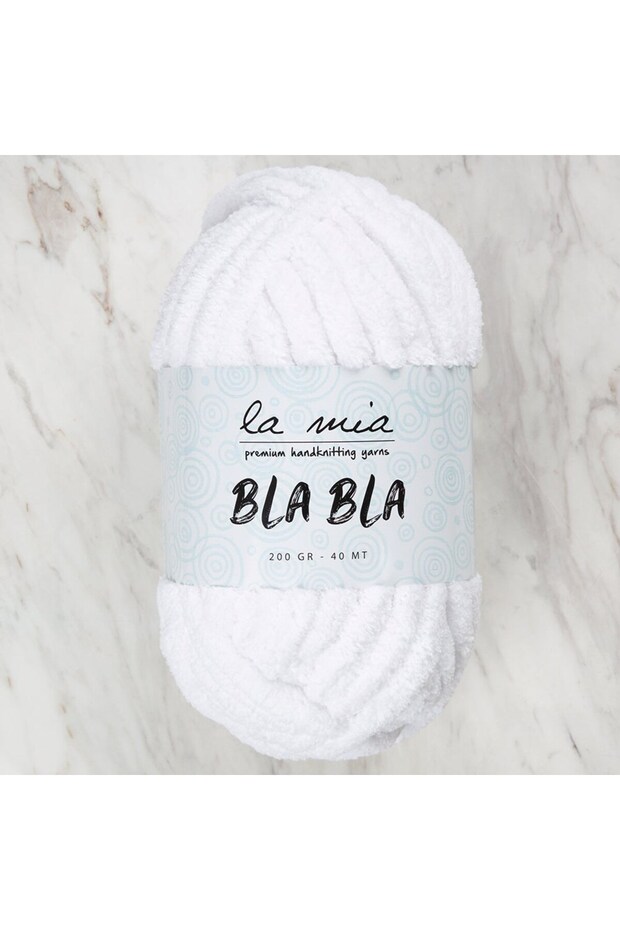 La Mia Bla Bla White Hand Knitting Yarn - Lb001