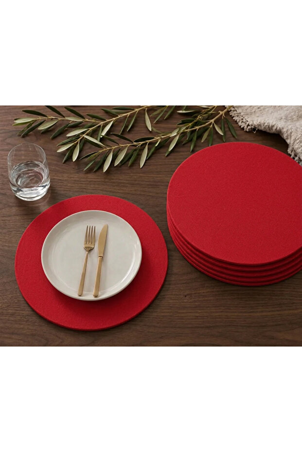 American Service, Red Duck Linen Supla (6 Pieces)