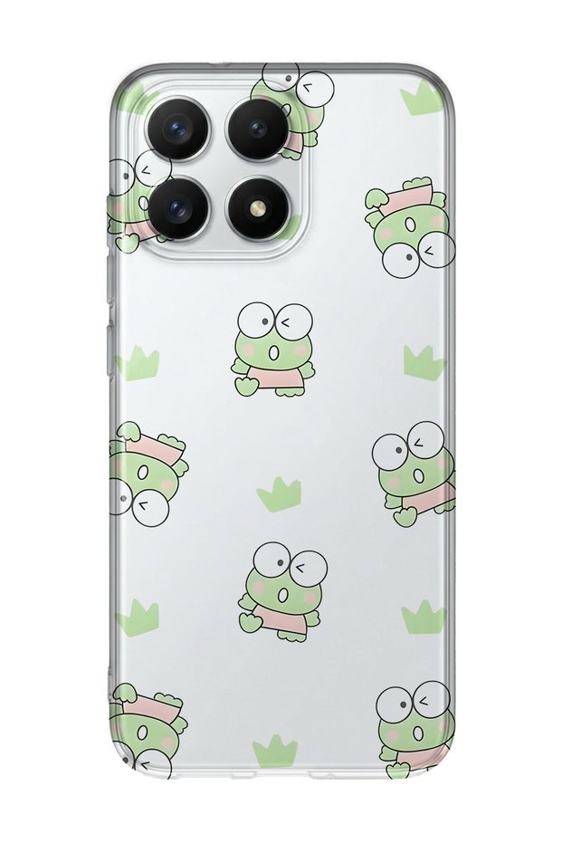 Xiaomi 17 Compatible Frog Patterned Transparent Phone Case