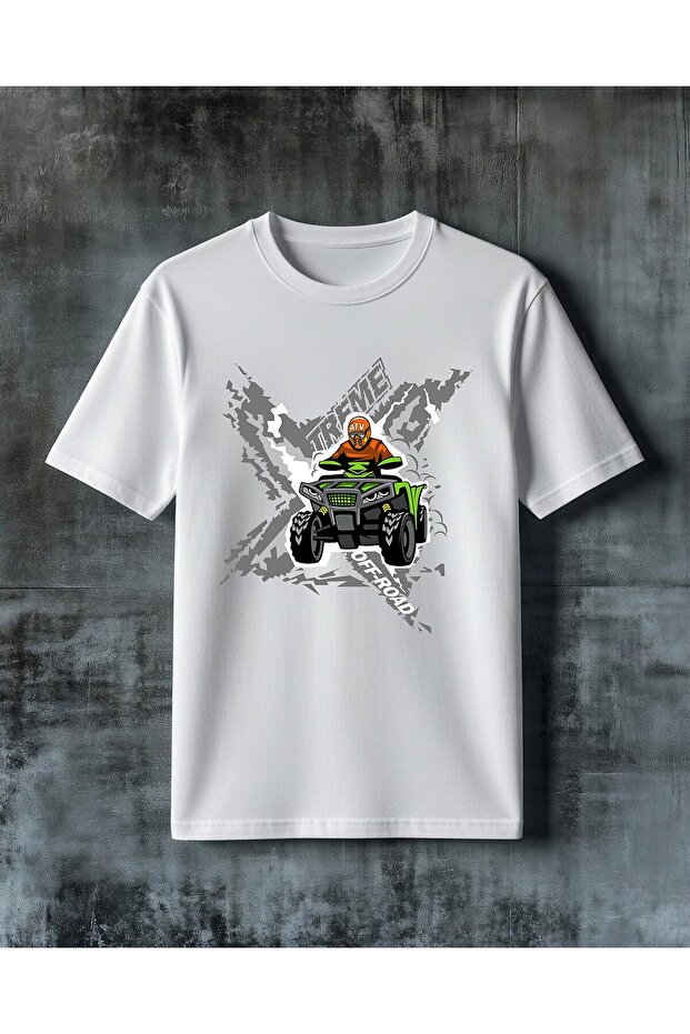 Atv Offroad Extreme Sport Printed Oversize T-Shirt