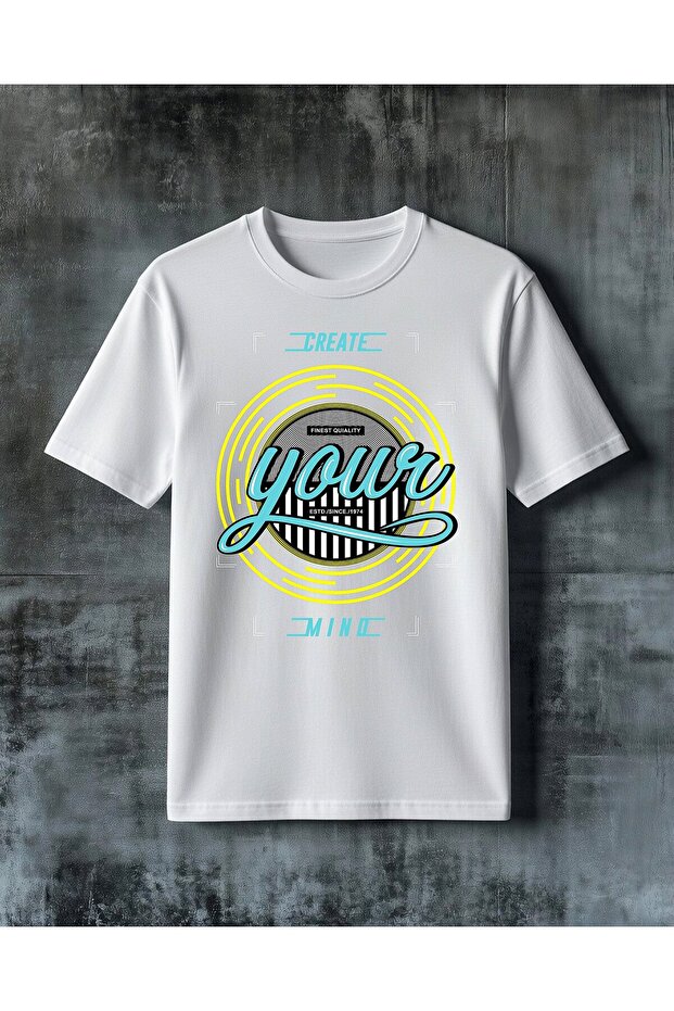 Create Mind You Logo Printed Oversize T-Shirt