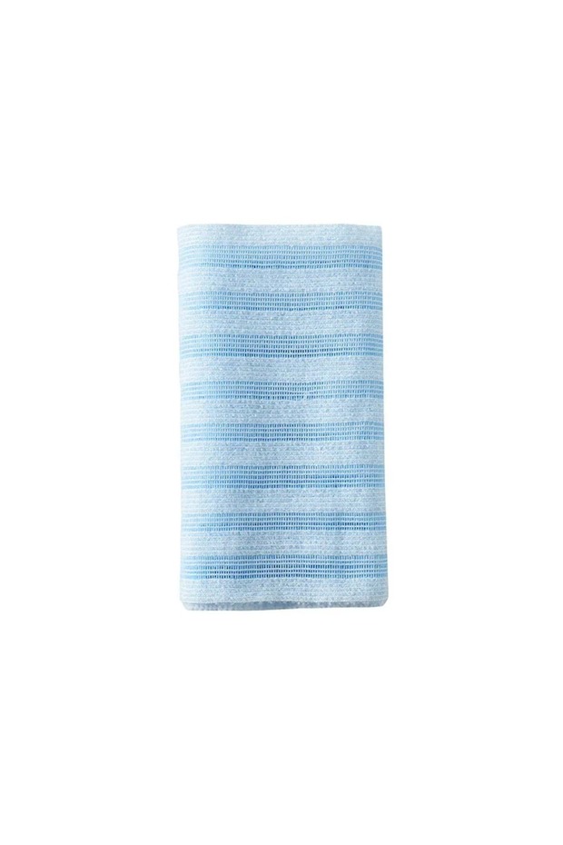 1PC Blue Stripe 1PC Japanese Exfoliating Washcloth Nylon Back Scrubber Body Scrubber Shower Sponge B