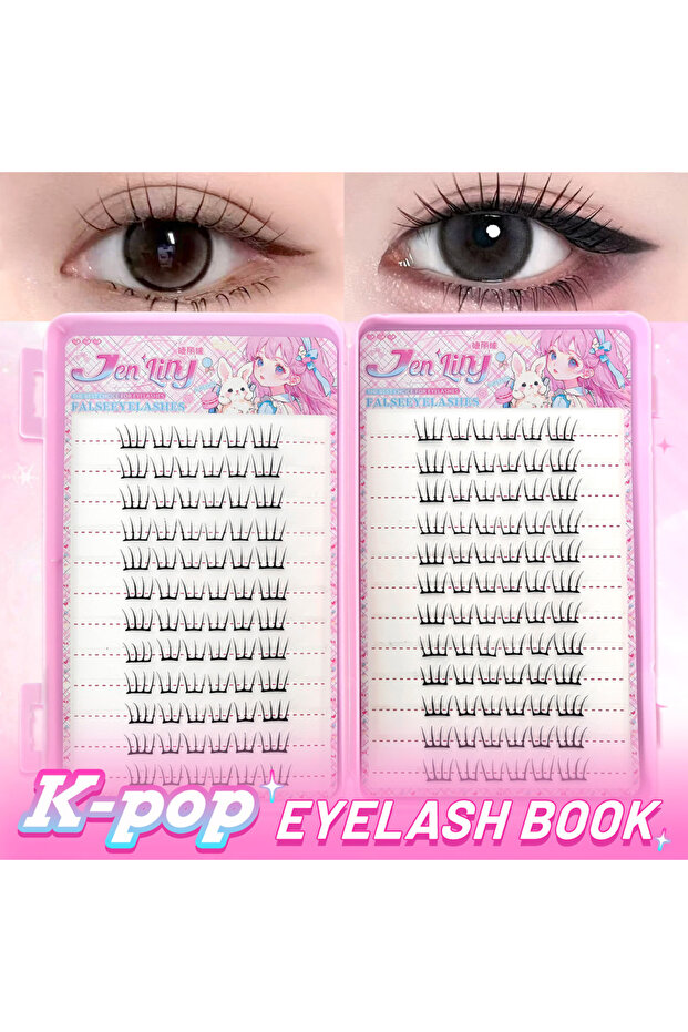 K-pop 2.0 【K-pop 2.0 Style】Self Adhesive False Eyelashes - No Glue Needed Easy to Wear in Seconds Tr