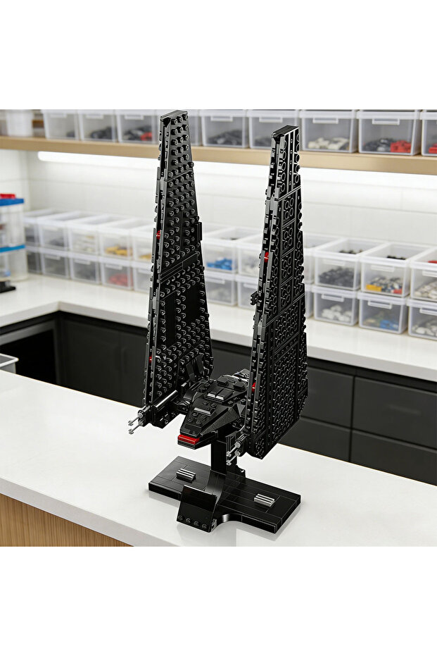 387PCS MOC 387PCS Space Wars Kylo Ren's Command Shuttle Model Building Blocks Bricks Diy Creative As