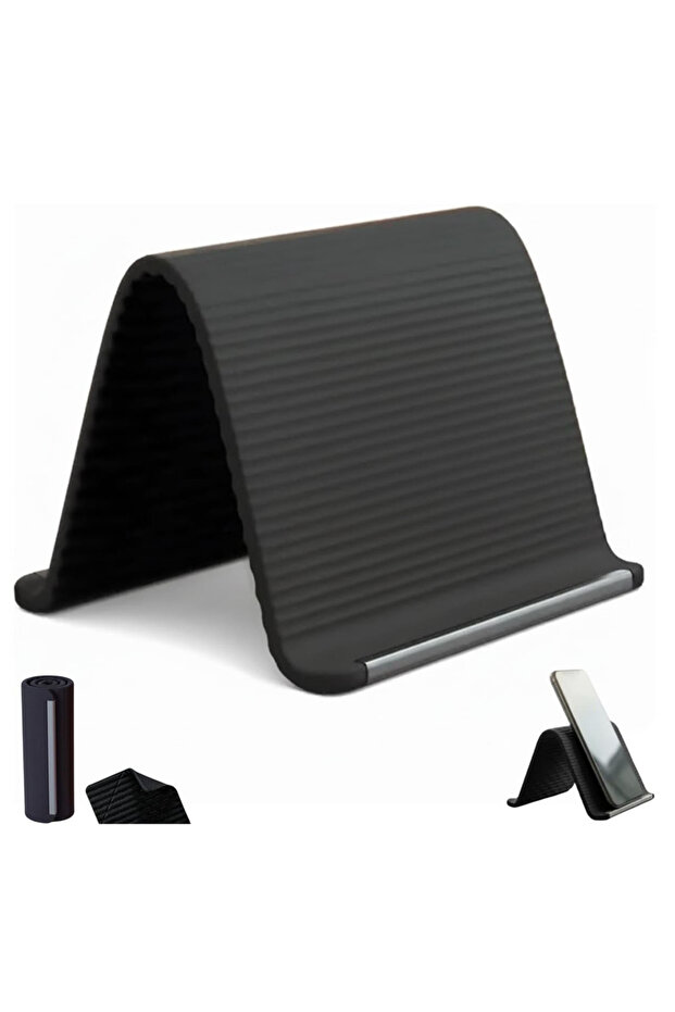Black Arbitrarily Foldable Creative Deformation Multi Functional Lazy Stand Universal Desktop Holder