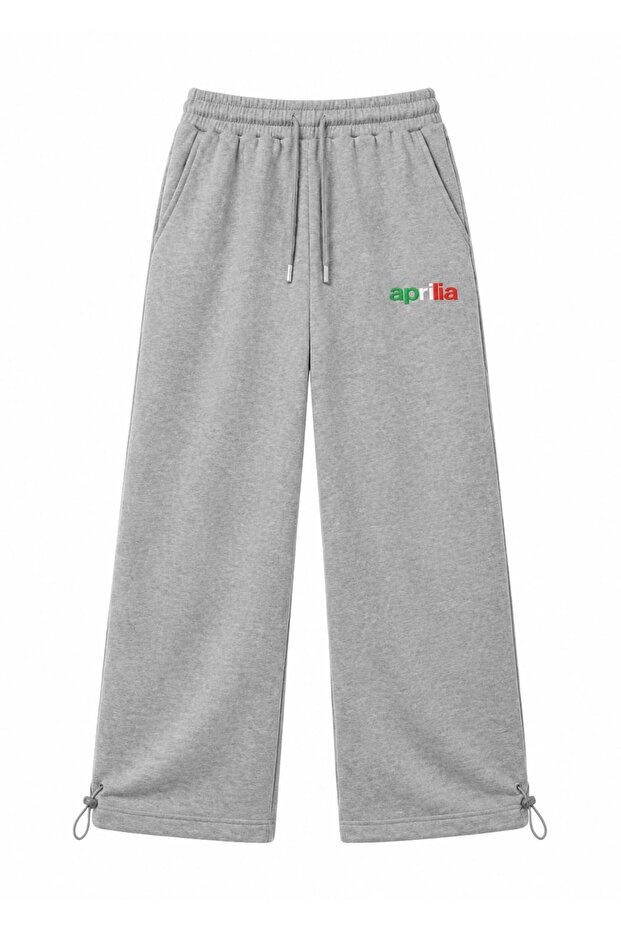Aprilia Embroidered Adjustable Leg Baggy Sweatpants