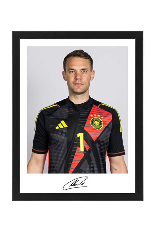 Manuel Neuer, Germany, Euro 2024, Soccer Gift , Autographed Poster with Frame 30x40cm