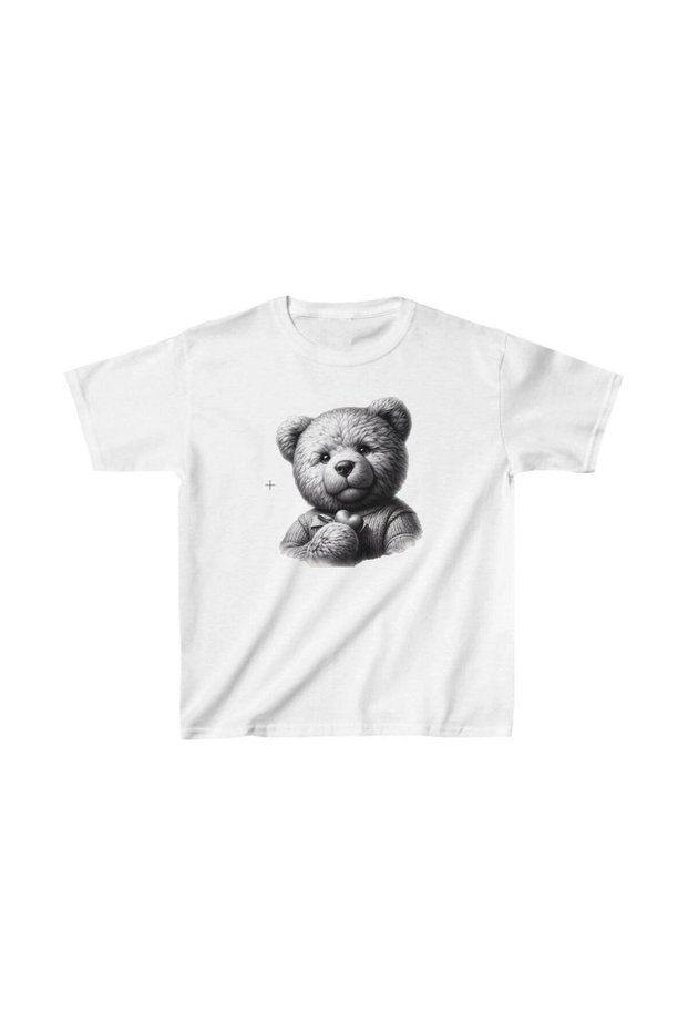 Unisex Kids Printed T-Shirt - White