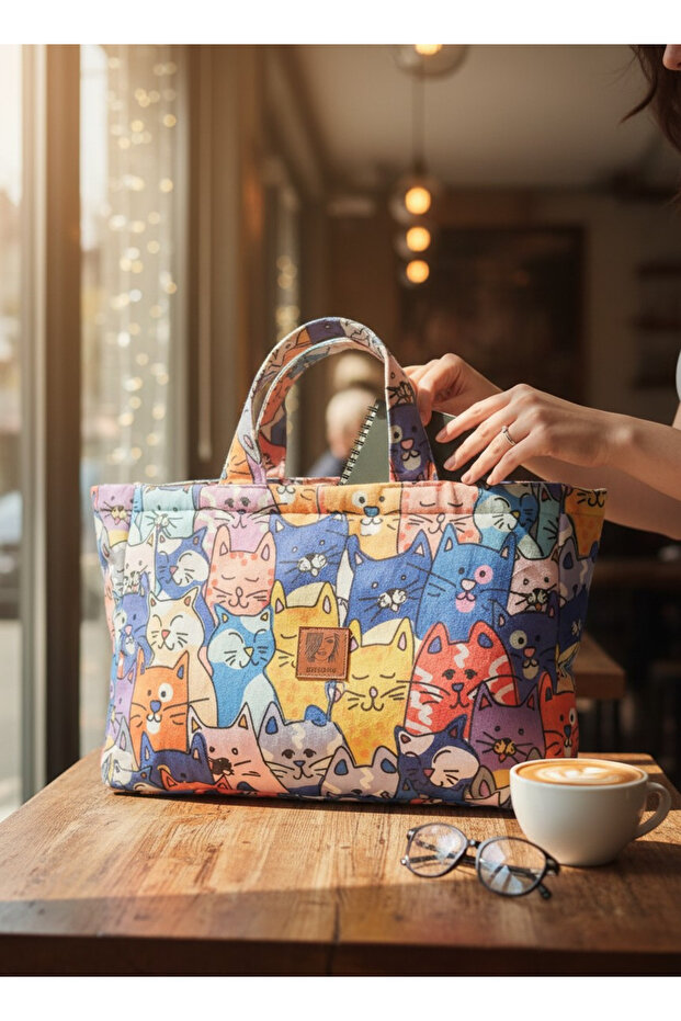 Cats Canvas Hand and Shoulder Bag