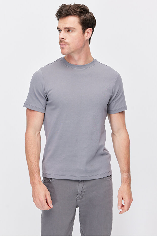 Men's Crew Neck Basic T-Shirt - 4
