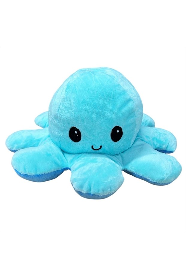 Reversible octopus, blue/turquoise,