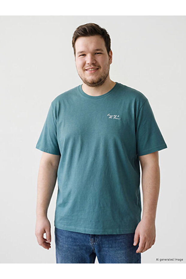 I Zero Roba Collar Embroidered Men's T-Shirt from Freezen Store