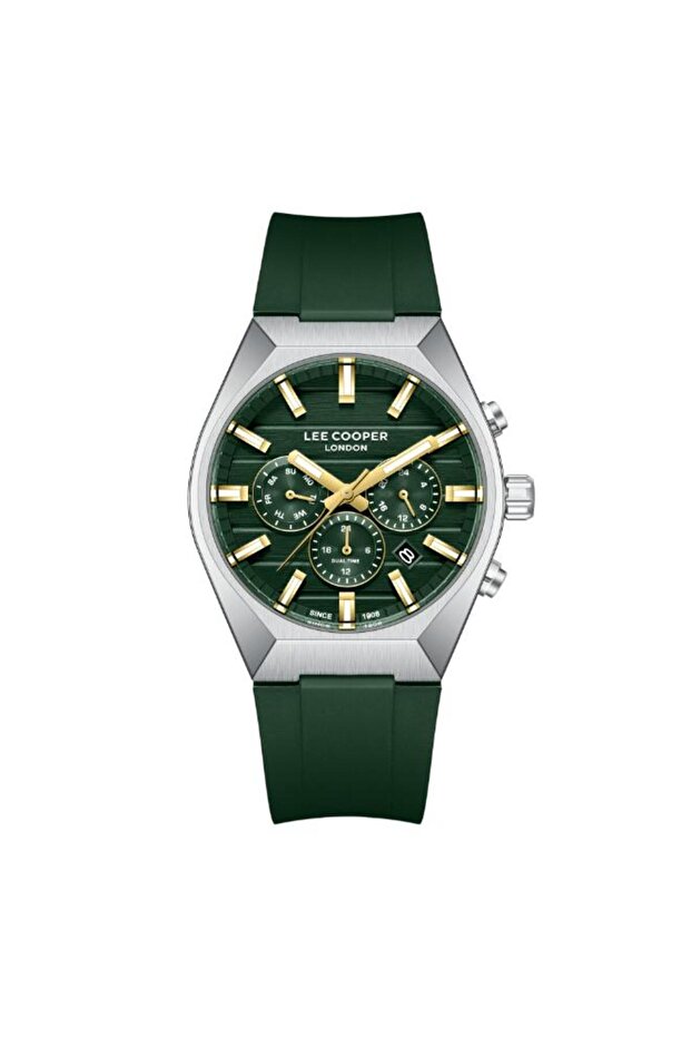 Men's MULTIFUNCTION Dark Green Dial Watch - LC08388.375