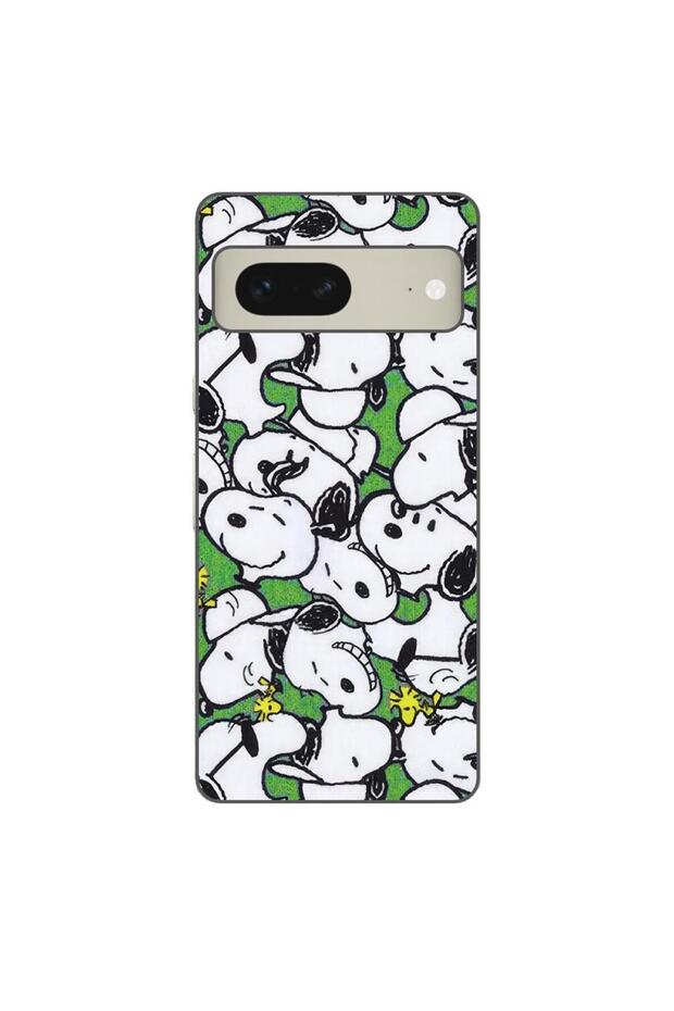 Case compatible with Google Pixel 7 Silicone Gel Tpu Model Snoopy Pattern - 1