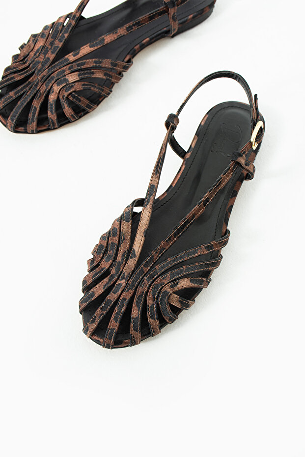 Alba Caged Thin Strap Flat Sole Casual Women's Sandals