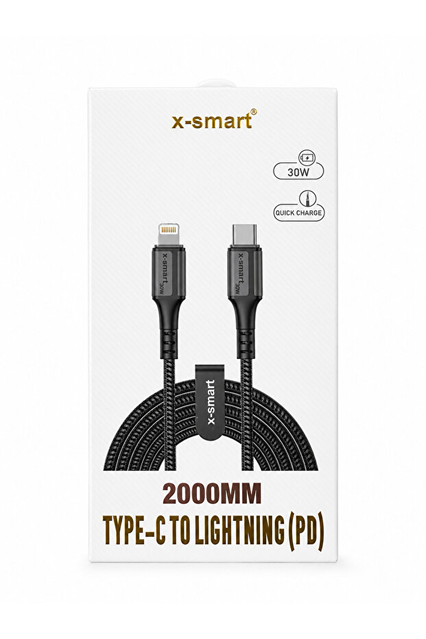 2 Metre 30W Fast Charging Data Cable USB C- Lightning