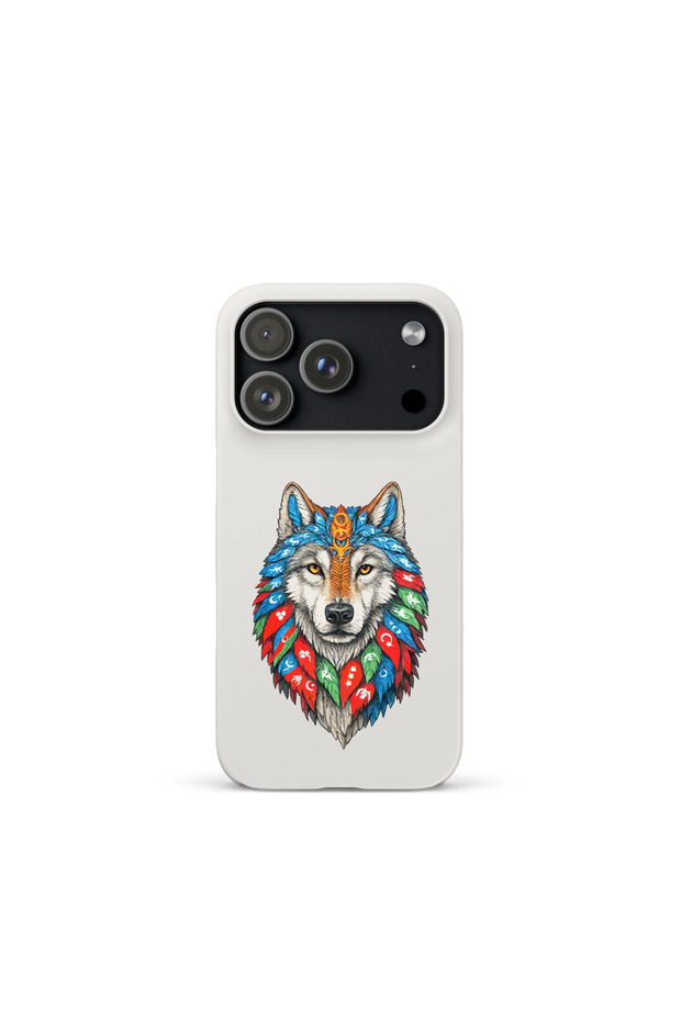 iPhone 17 Pro Max Compatible Wolf Design Silicone Phone Case