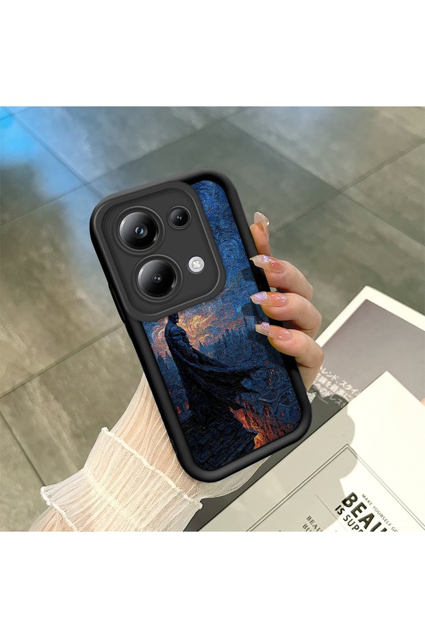 Poco M6 Pro 4g Compatible Black Silicone Case Shockproof with Camera Protection