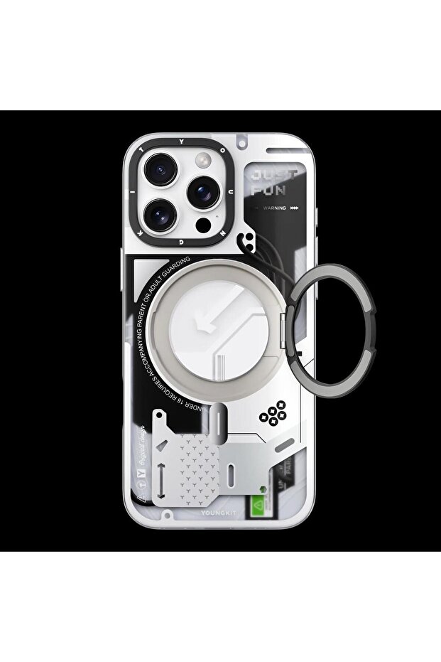 iPhone 16 Pro STARSHIP Series XJzhj Back Case Magsafe 360° Rotating Stand