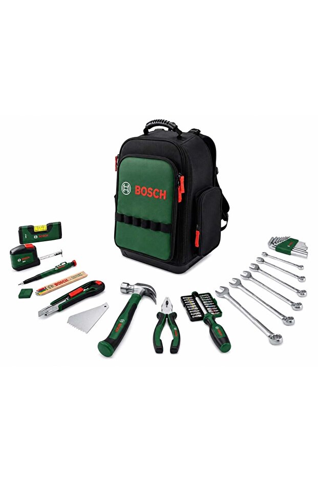 1600A02Za1 Full Tool Bag Backpack Type - Hand Tool Set Professional 60 Pieces