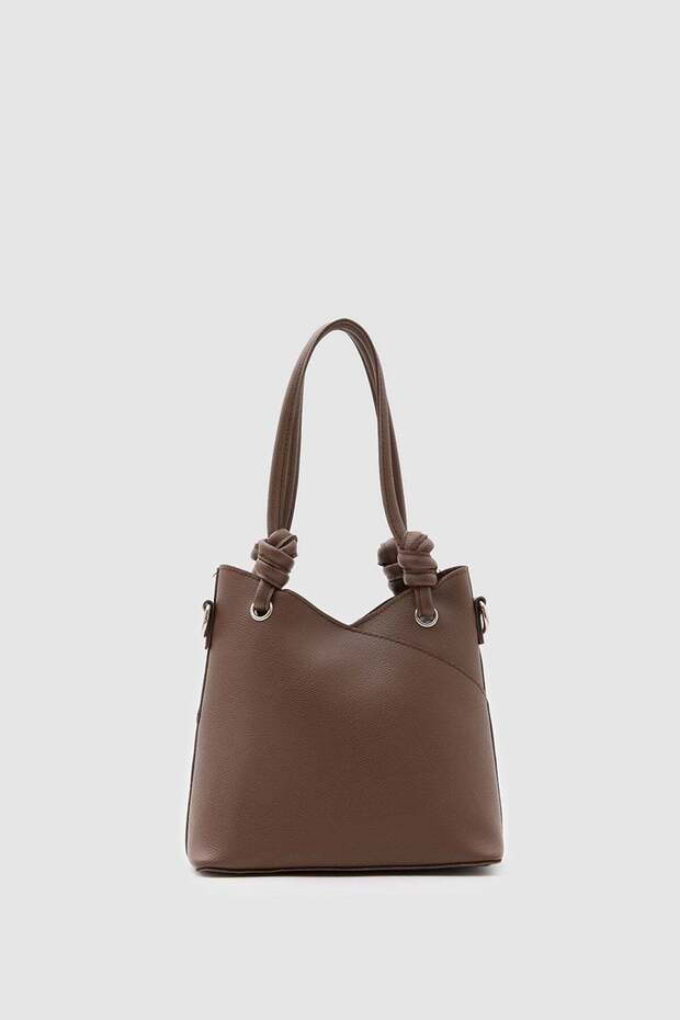 Sisu Asymmetric Hand and Cross Shoulder Bag Dark Brown