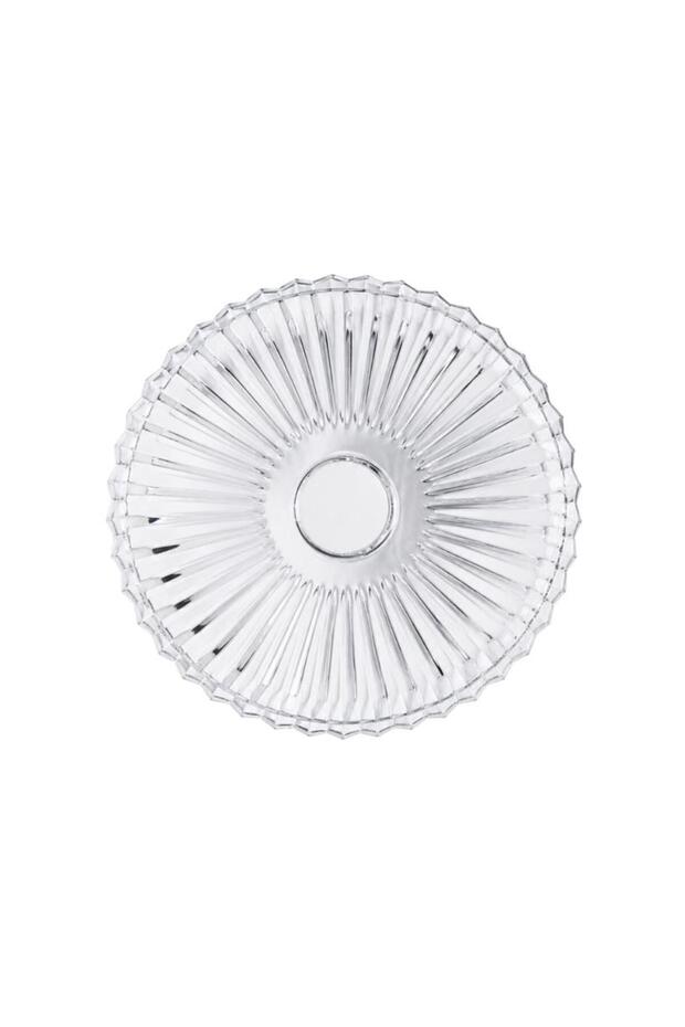 Royking Round Glass Presentation Plate 33cm Transparent