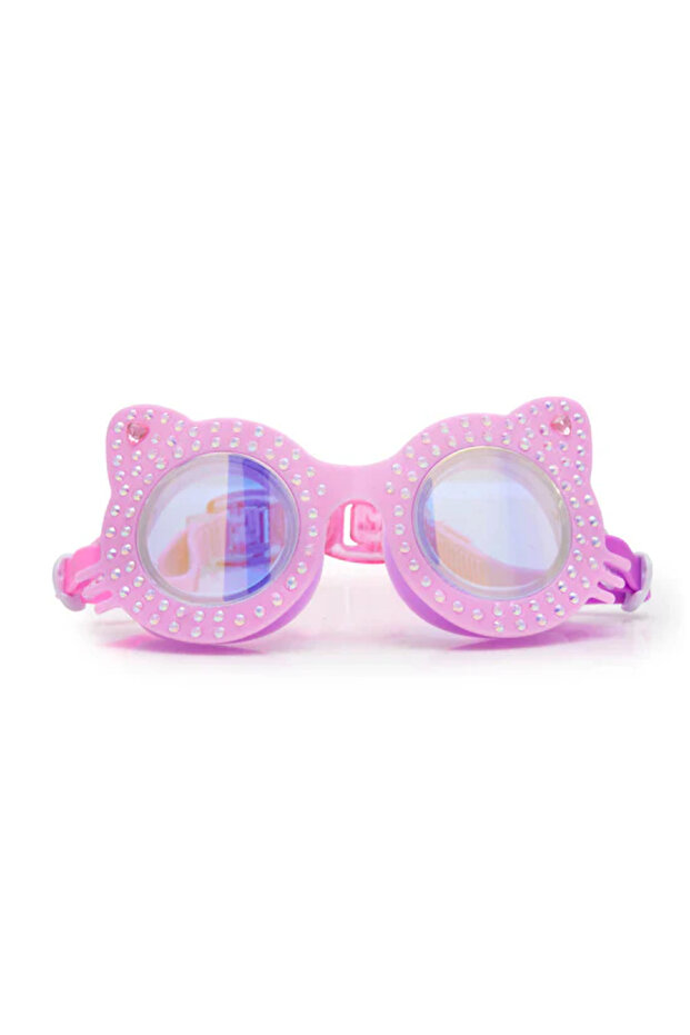 Kitten Paw Print Pink - Kids Swimming Goggles