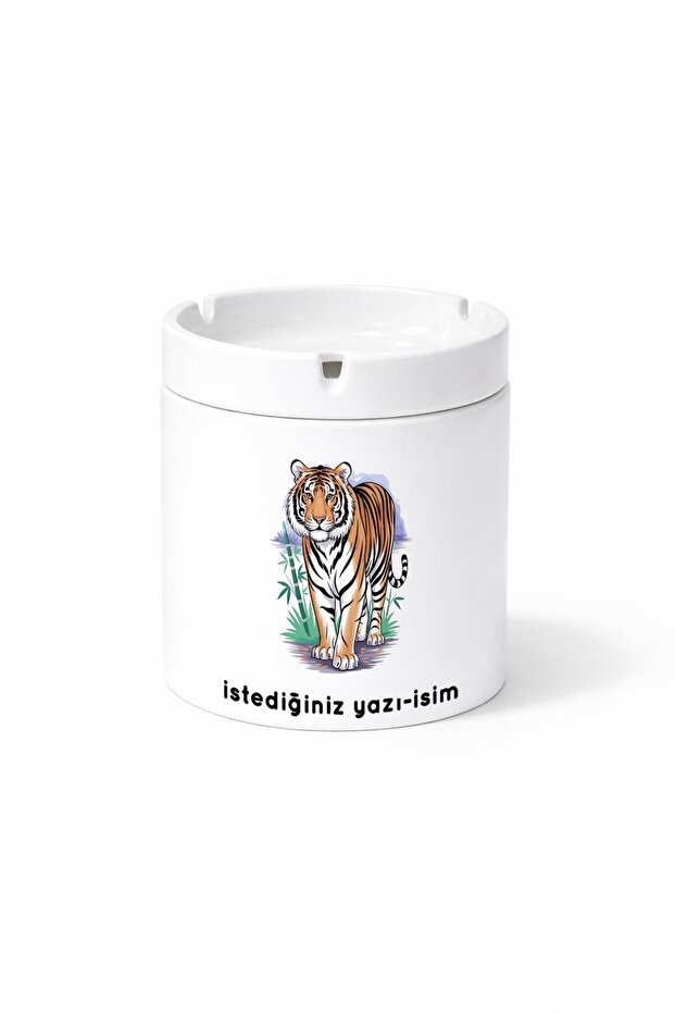 Animal Bengal Tiger Double Sided Printed Ash Tray Ashtray Gift