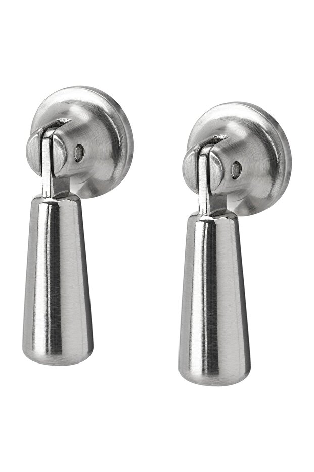MOSSARYD Drop handle, stainless steel colour, 49 mm