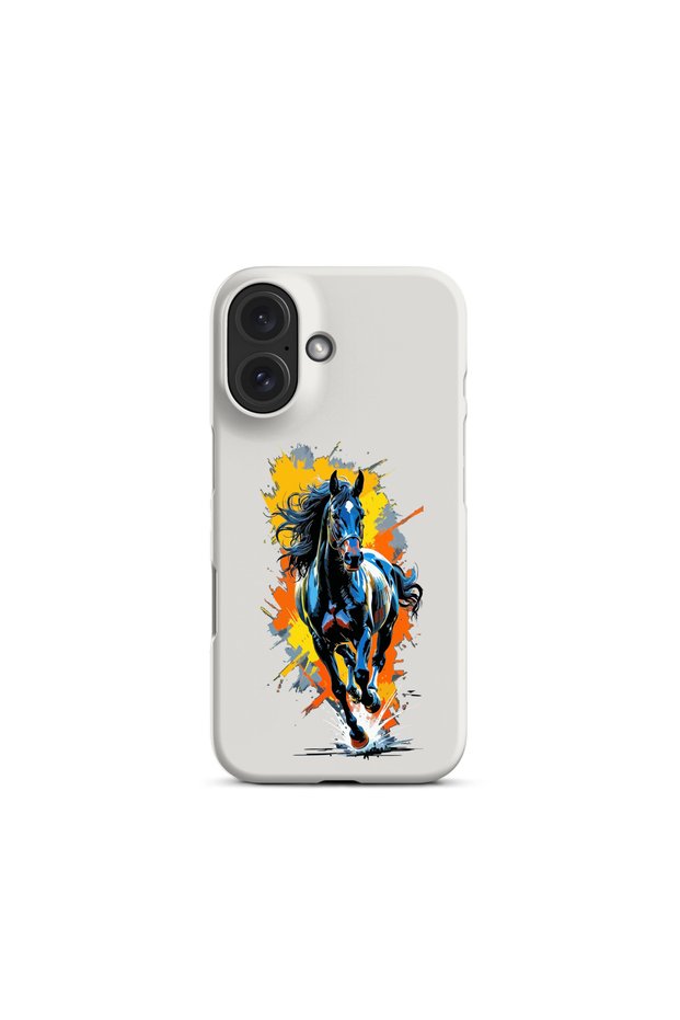 iPhone 17 Compatible Wild Spirit Horse Design Phone Case