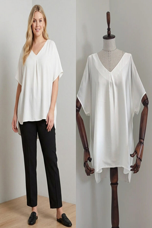 White Front, Thin Satin Back, Viscose Combed Cotton Fabric, Effortlessly Stylish and Comfortable.