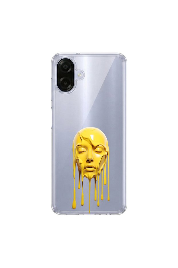Samsung Galaxy A07 Compatible Aesthetic Face 5 Design Transparent Case