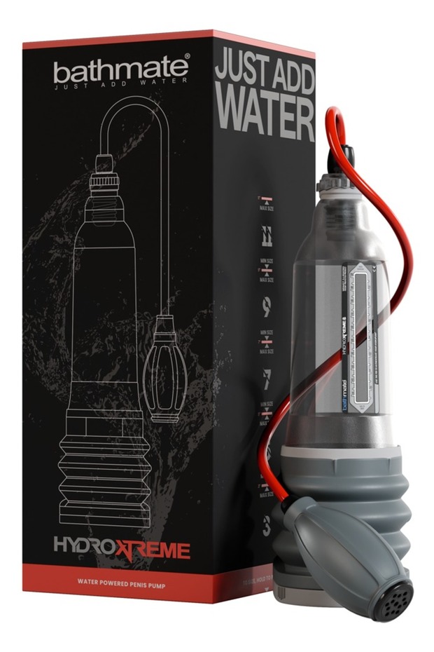 Pompă de penis – HydroXtreme8 Clear – Multe accesorii incluse