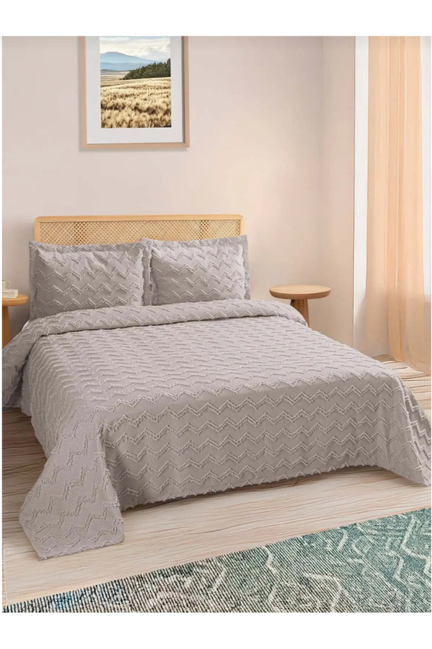 Mossa Double 3-Piece Pike Set 240 X 250 cm (2 Pillowcases and 1 Duvet Cover)
