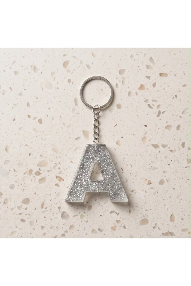 Keychain Letter a Epoxy