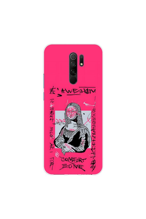 Redmi 9 Compatible Graffiti 1 Design Transparent Case