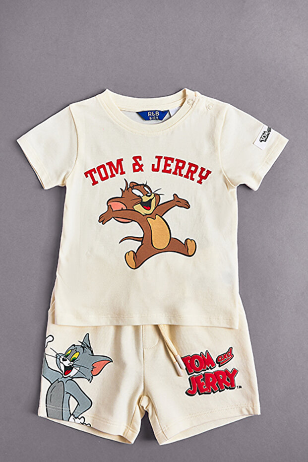 Tom & Jerry Printed T-Shirt and Shorts Set