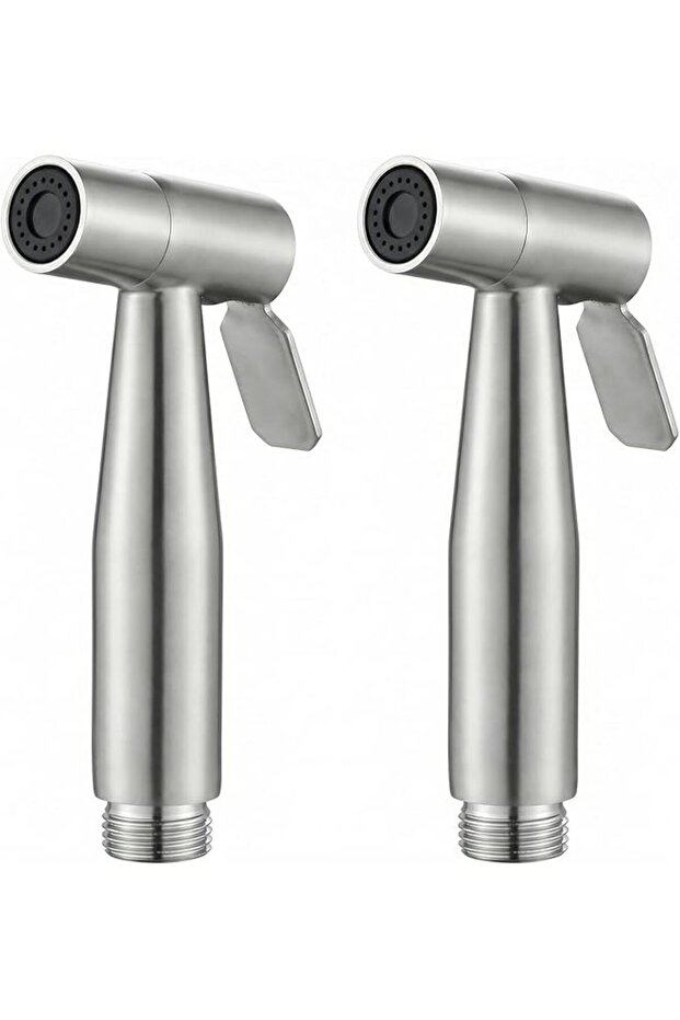 2-Pack Shattaf Set, 304 Stainless Steel Handheld Bidet Sprayer for Toilet, Jet Sprayer for Personal Hygiene