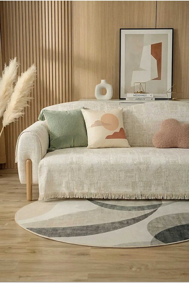 Modern Patterned Sofa Cover 180X220 cm Sofa Bed Cover Full Coverage of the Sitting and Back Section Multi-Purpose Cover