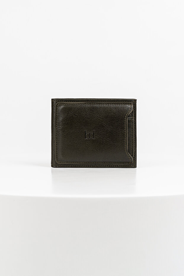 Porte Extra Card Holder Genuine Leather Men's Wallet Green