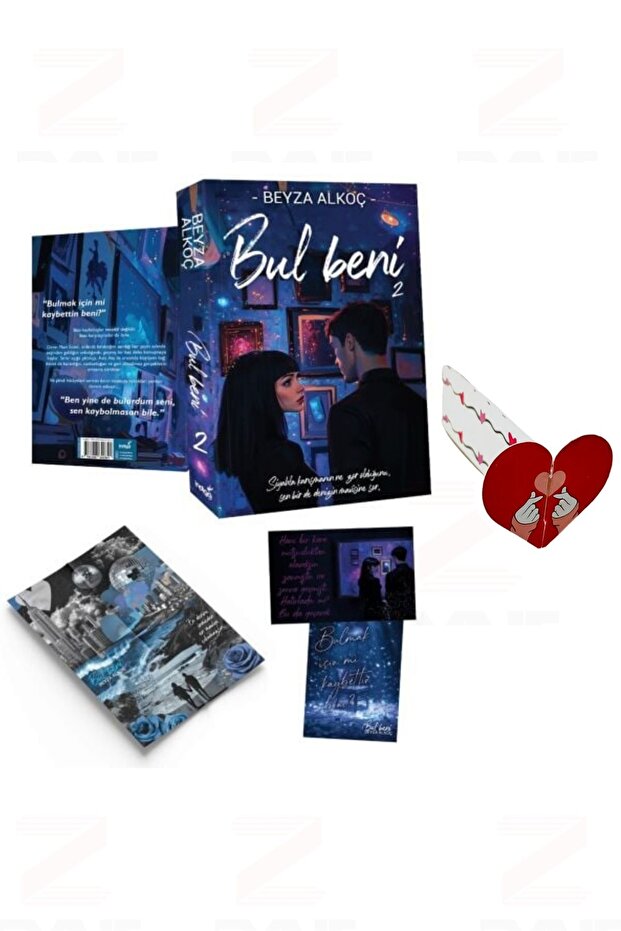 Beyza Alkoç-Bul Beni 2 Karton Kapak-Özel Tasarım Kalp Ayraç Hediyeli