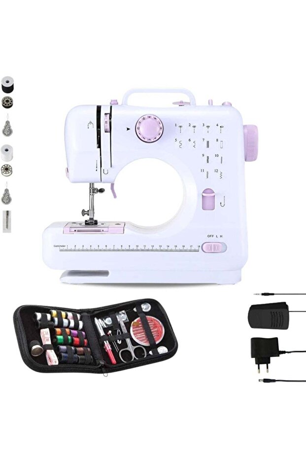 Portable Electric Sewing Machine with 12 Built-in Stitches – Mini Household Sewing Machine