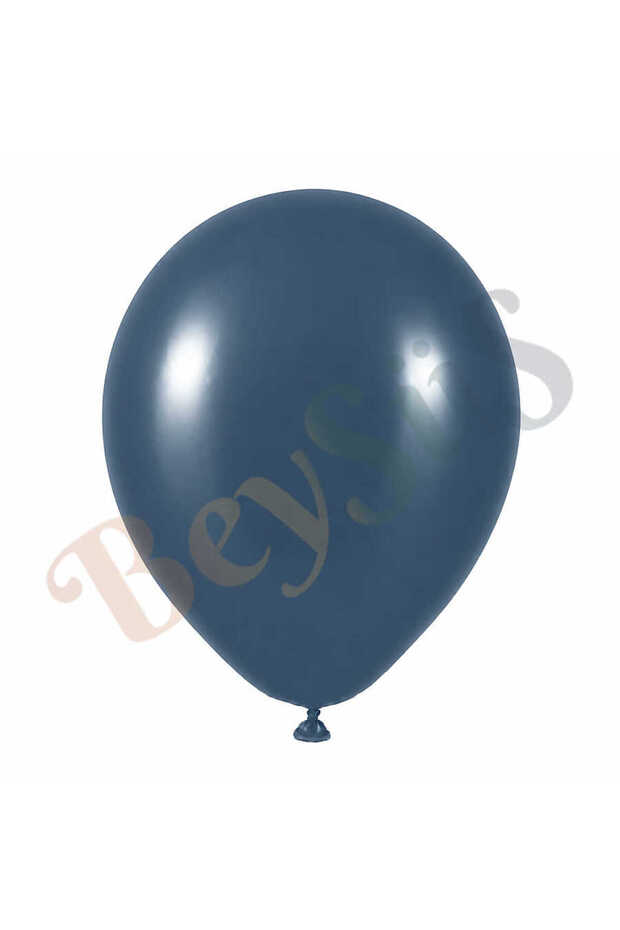 Storm Blue Color Latex Retro Balloon (60 cm) - 1 Piece