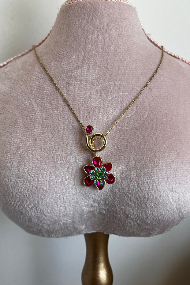 Steel Pink Idyllia Necklace